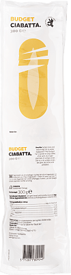 CIABATTABRØD BUDGET.