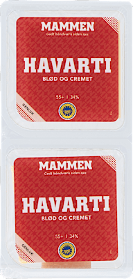 Havarti 55+ 2X140G Mammen