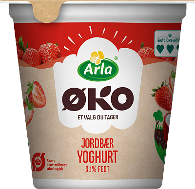 Jordbær Yoghurt Arla Øko