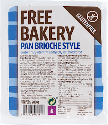 Pan Brioche Sty Free Bakery