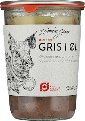 GRIS I ØL ØKO WOODEN SPOON