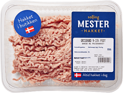 GRIS 9-15% HAKKEKØD