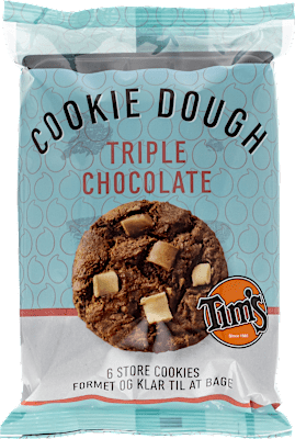 Tim's Cookiedej m. chokolade og cookie dough