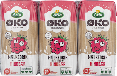 Mælk M. Hindbær Arla Øko