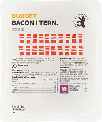 BACONTERN BUDGET