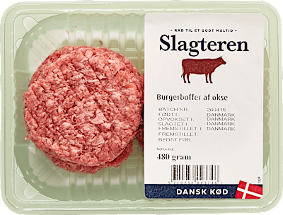BURGERBØFFER 480G SLAGTEREN
