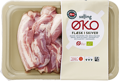 FLÆSK I SKIVER SALLING ØKO