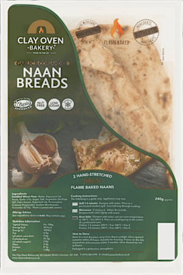 Naanbrød Hvidløg Clay Oven