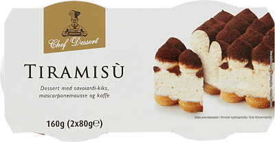 Tiramisu Desser 2X80G