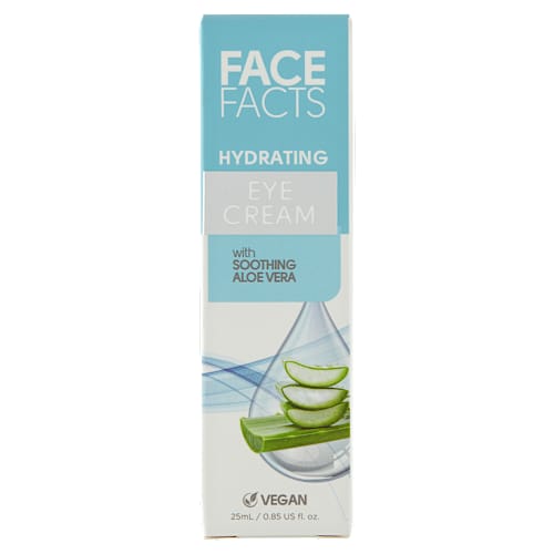 Face Facts Feuchtigkeitsspendende Augencreme Mit Aloe Vera – 25 Ml, Beruhigt Und Reduziert Schwellungen