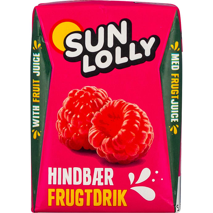 Sun Lolly Hindbær Frugtdrik 200 ml