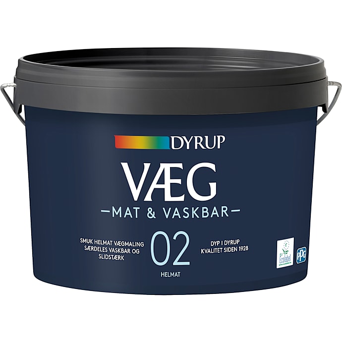 Dyrup vægmaling Mat & Vaskbar 02 hvid