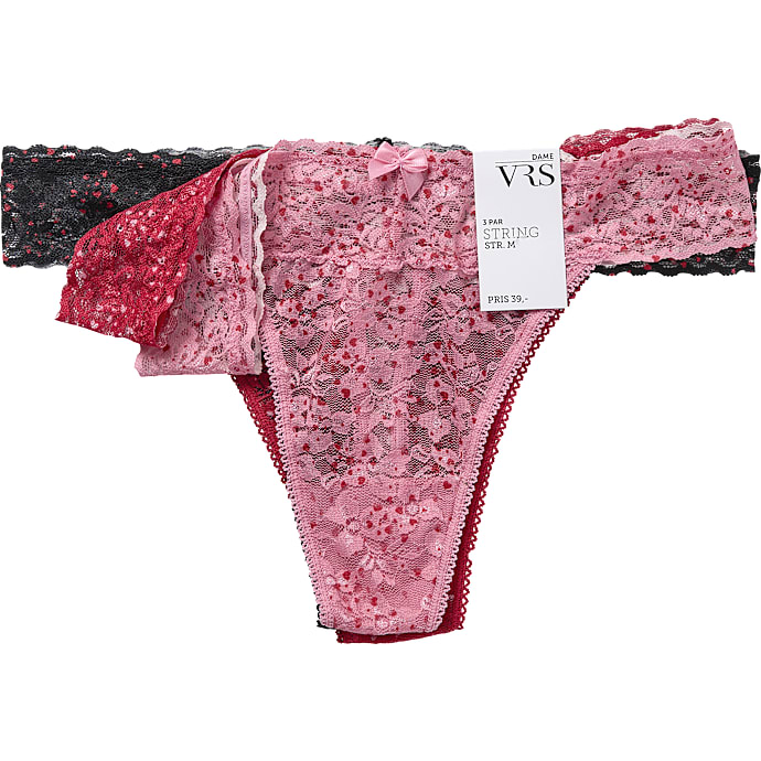 VRS Woman Dame G-streng 3-pak M