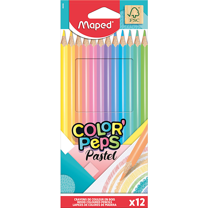 Maped Color'peps Pastel farveblyanter 12-pak