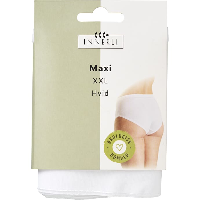 Dame maxi trusse str. 2XL - hvid – produktbillede