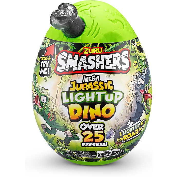 Smashers Mega Jurassic Light Up Dino Æg