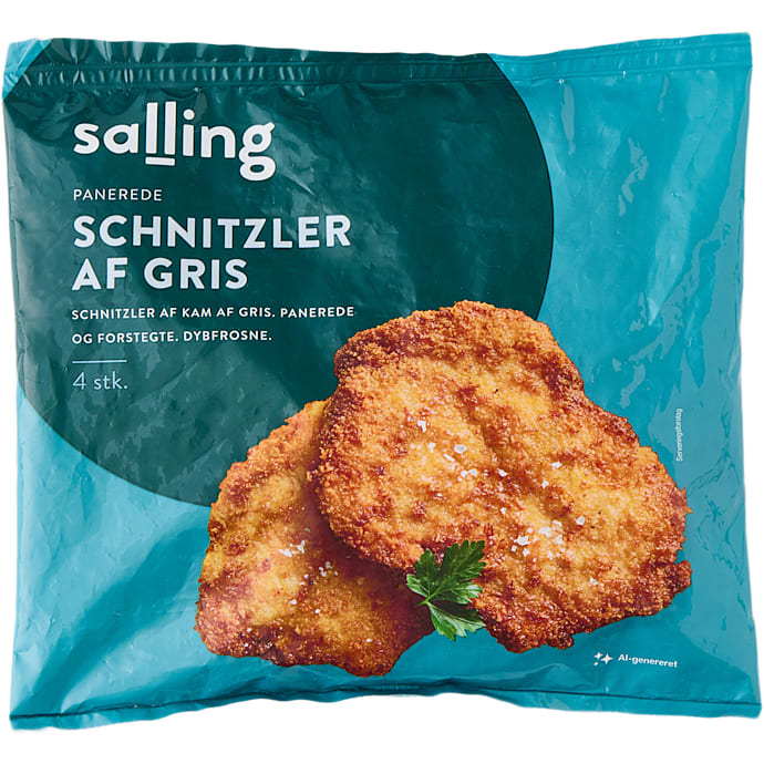 Panerede schnitzler af gris