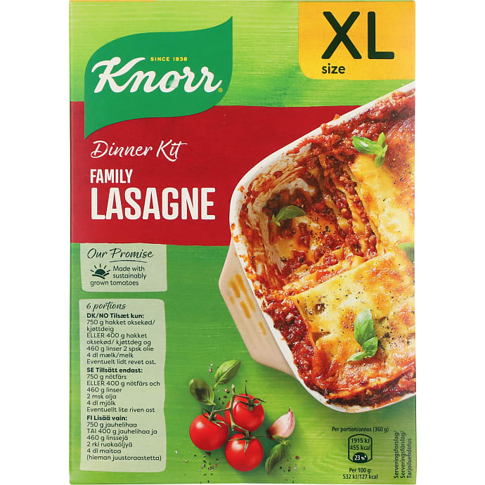 Knorr Lasagne dinner kit