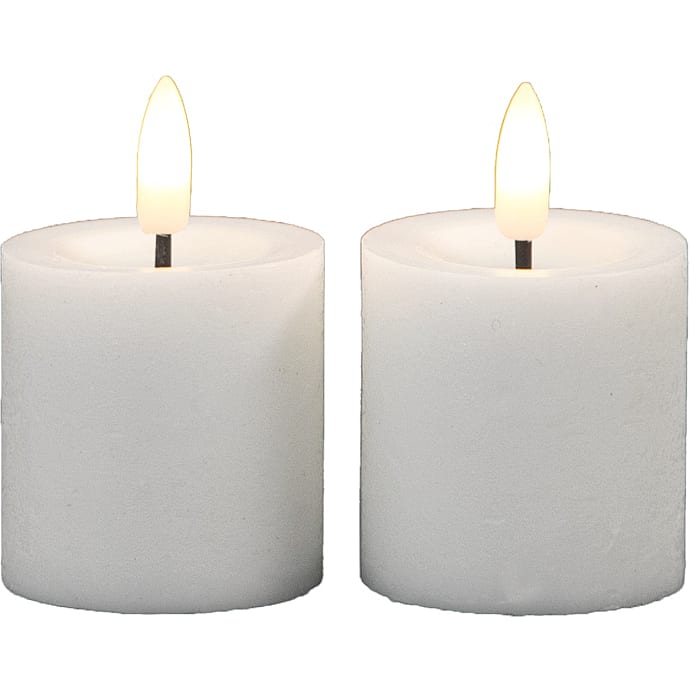 Windsor LED 2-pak bloklys 4,8 x 5 cm - hvid