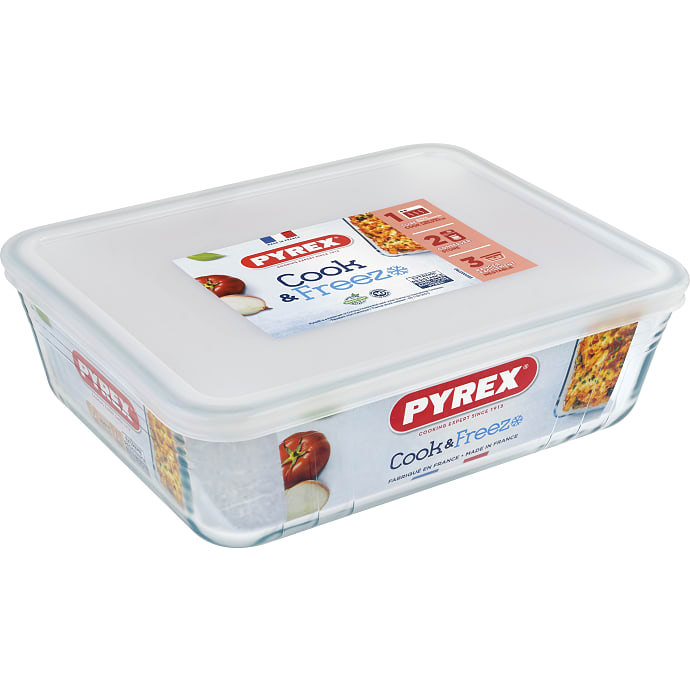 Pyrex glasfad med låg