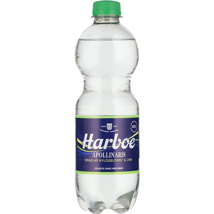 Harboe Vand med Brus Hyldeblomst og Lime 500 ml