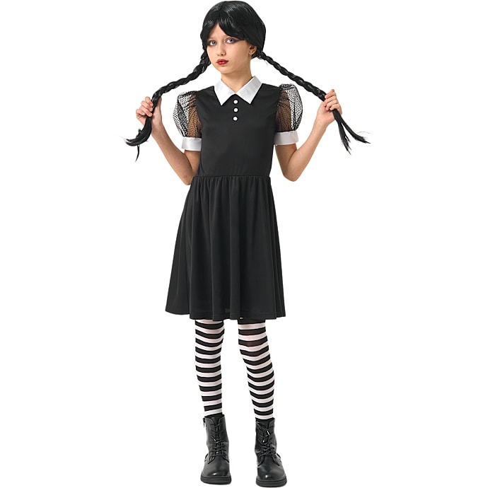 Halloween gotisk kjole kostume str. 140