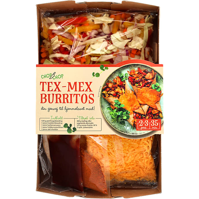 Tex-mex burritos