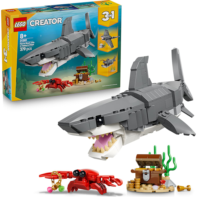 LEGO Creator haj med skattekiste 31381