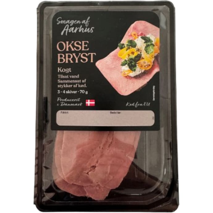 Smagen af Aarhus oksebryst i skiver