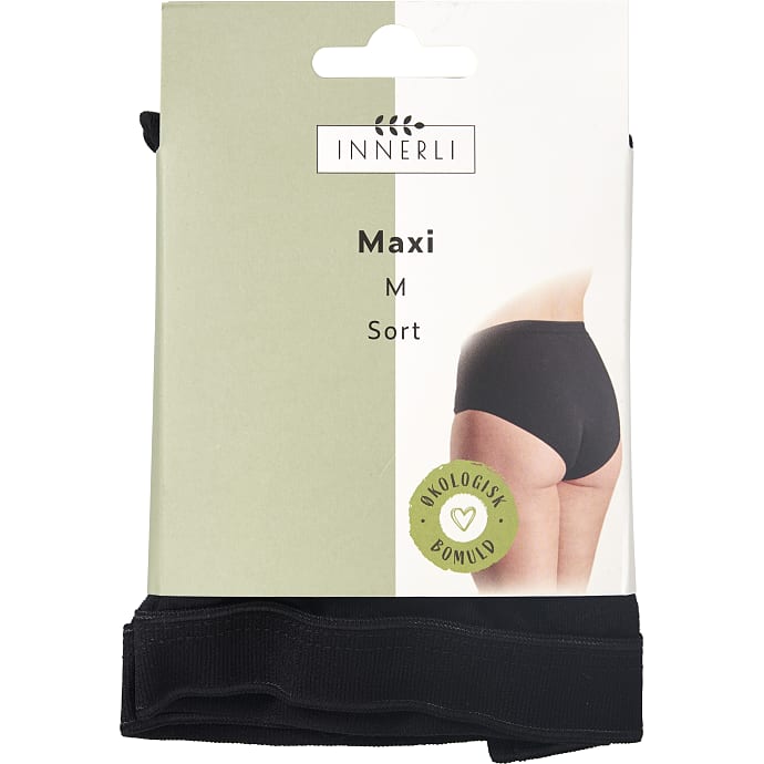 Dame maxi trusse str. M - sort – produktbillede
