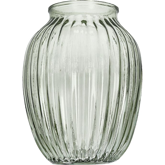Vase H20 cm grøn