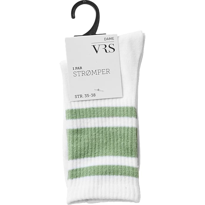 VRS dame tennisstrømper str. 35/38 - hvid