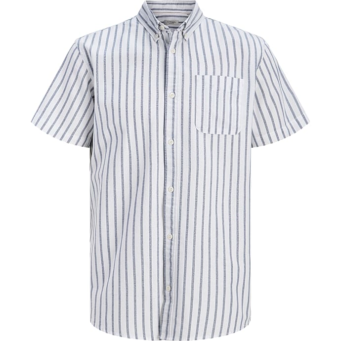 JJ REBEL Herre skjorte korte ærmer 2XL hvid
