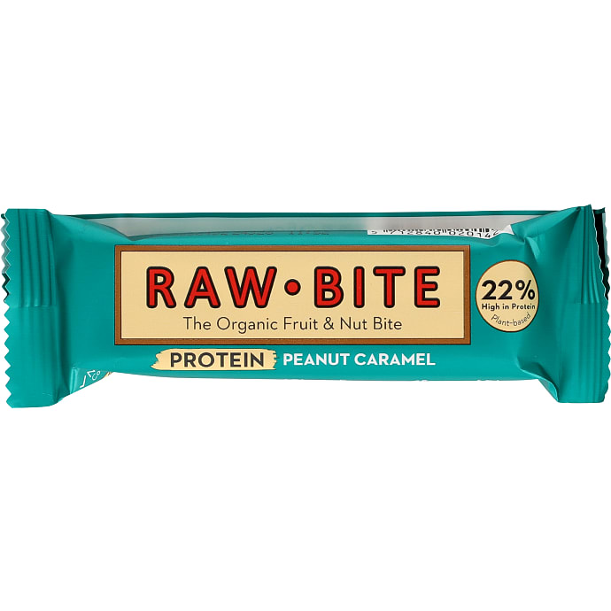 Rawbite Proteinmüslibarer med peanuts og karamel