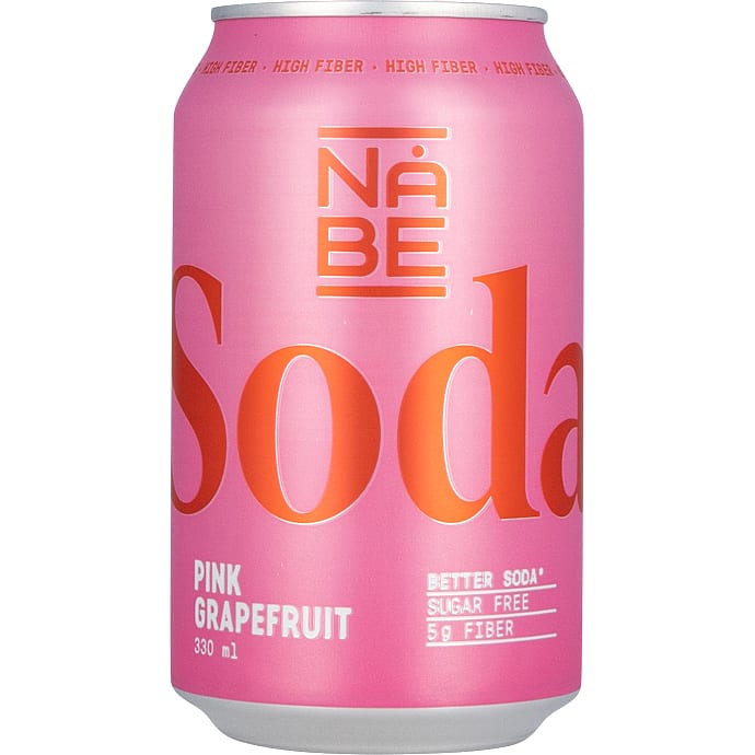 Soda Pink Grapefruit sukkerfri – produktbillede