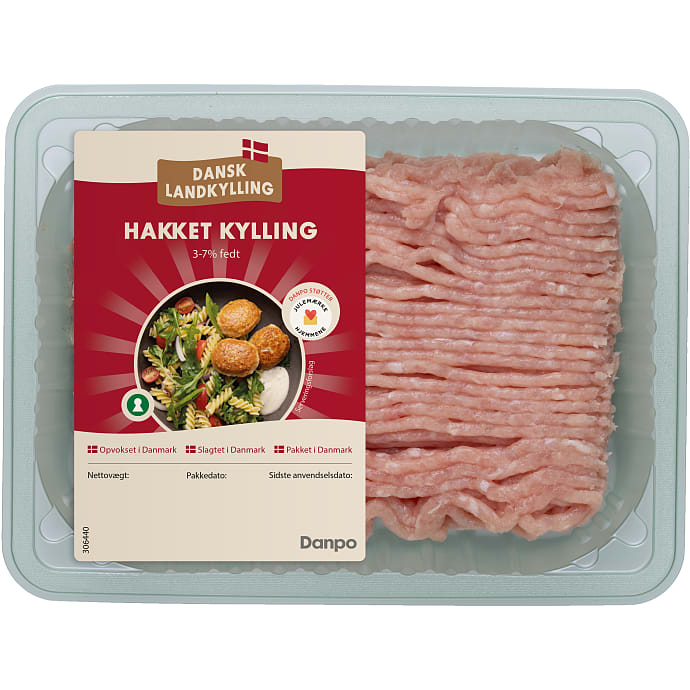 Hakket kyllingekød 3-7% fedt