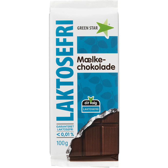 Green Star Mælkechokolade laktosefri