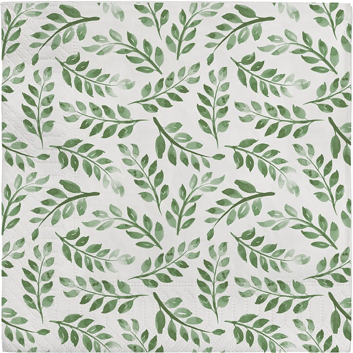 Mønstrede servietter 33x33 cm 20-pak