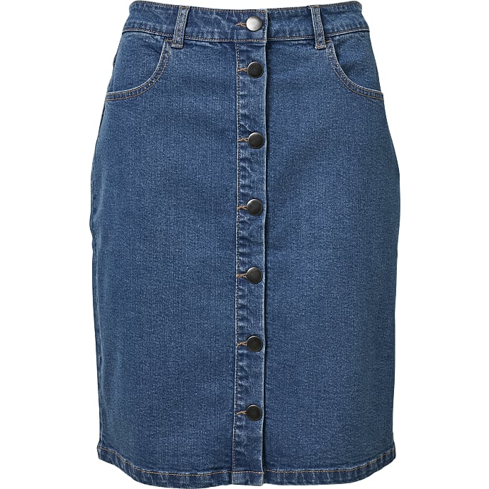 VRS dame nederdel str. 38 - blå