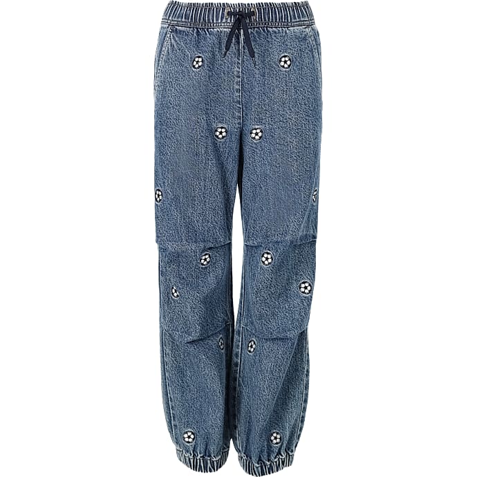 VRS børne jogger jeans str. 122 - blå