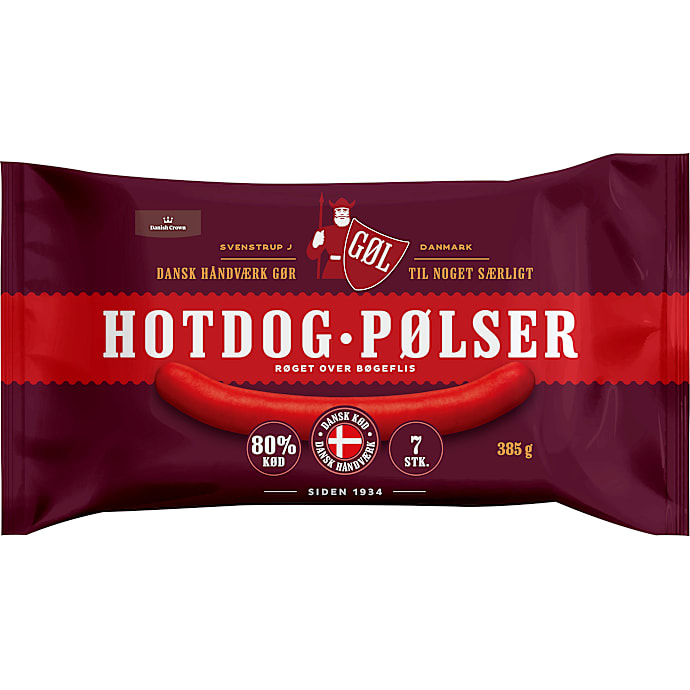Hotdogpølser 80% kød