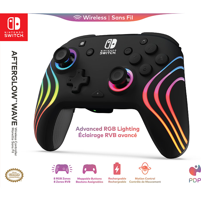PDP Nintendo Switch Trådløs Controller Afterglow Sort
