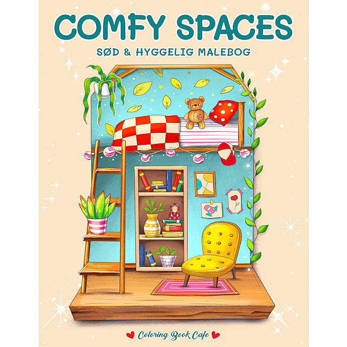 Legind Comfy Spaces Coloring Book Cafe