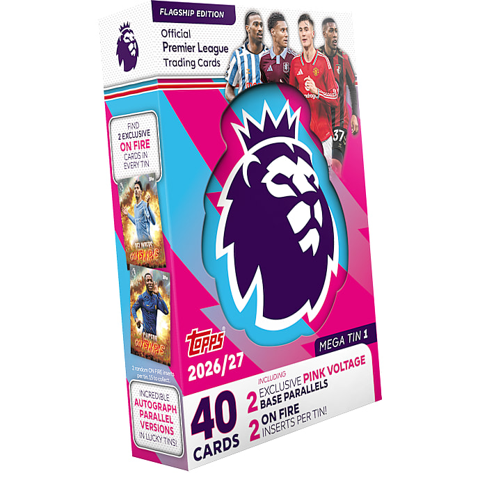 Topps PremierLleague mega tin samlekort - flere varianter - assorteret