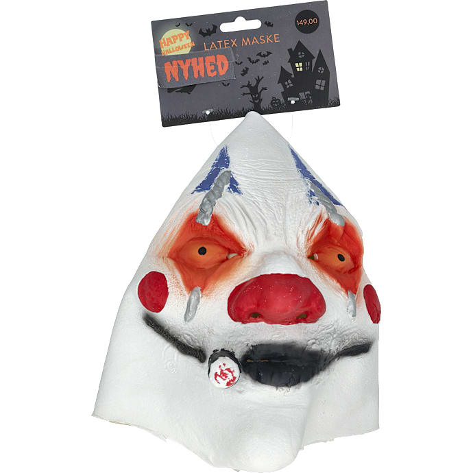 Halloween latex maske - flere varianter - assorteret