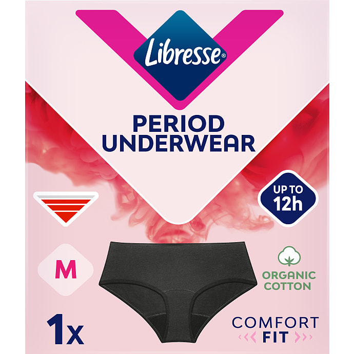 Libresse Menstruationstrusser Sort M 1 stk