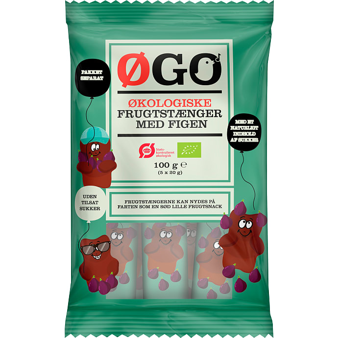 ØGO Frugtstænger m. figen øko