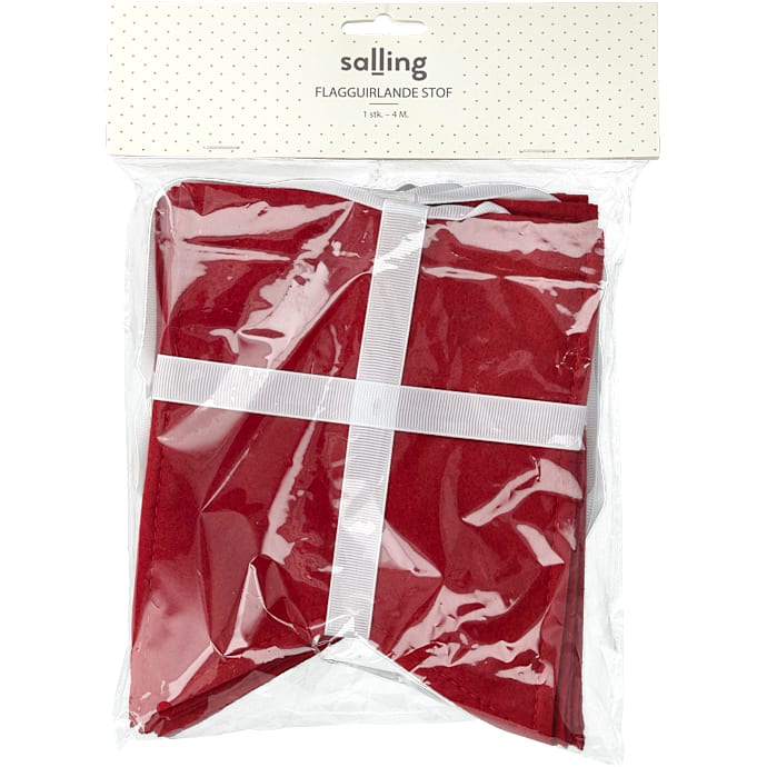 Salling Stof flagguirlande Dannebrog