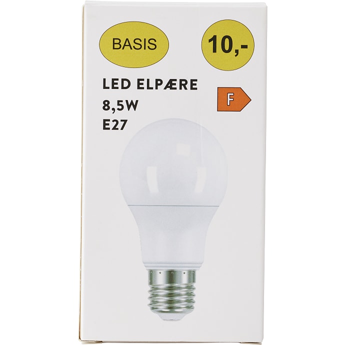 BASIS LED pære 8,5W - varmt hvidt lys