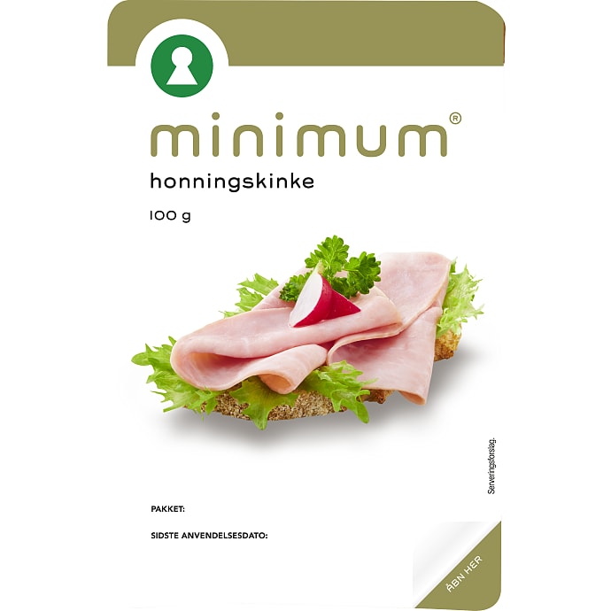 Minimum Honningmarineret Skinke i Skiver 100 g